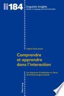 Comprendre et apprendre dans l'interaction