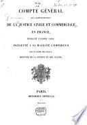 Compte général de l'administration de la justice civile et commerciale en France