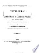 Compte moral et administratif ...