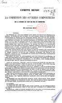 Compte rendu de la Commission des ouvriers compositeurs sur la révision du tarif des prix de composition. 12. Janvier 1850
