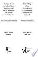 Compte Rendu de la Confe(rence Internationale Sur la Recherche en Mati5©re de Transport