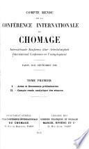 Compte rendu de la Conférence internationale du chômage