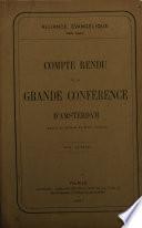 Compte rendu de la grande conférence d'Amsterdam, 18 à 28 août 1867