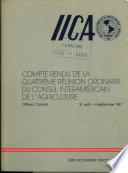 Compte Rendu de la Quatrieme Reunion Ordinarie Du Consul Interamericain de L'argiculture