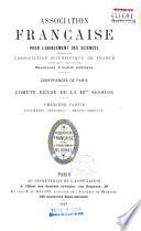 Compte rendu de la ... session - Association française pour l'avancement des sciences