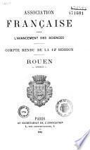 Compte rendu de la ... session - Association française pour l'avancement des sciences