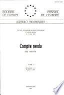 Compte rendu DES DEBATS TOME I