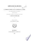 Compte rendu des opérations de la commission instituée par M. le ministre de la guerre