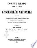 Compte rendu des séances de l'Assemblée nationale exposés des motifs et projets de lois présentés par le gouvernement