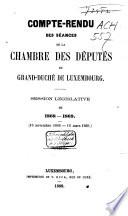 Compte-rendu des séances de la Chambre des Députés du Grand-Duché de Luxembourg