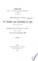 Compte-rendu des séances du 13me Congrès des ingénieurs en chef des associations de propriétaires d'appareils à vapeur, tenu à Paris, les 11, 12 et 13 novembre 1888
