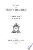 Compte rendu des travaux de 1889