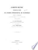 Compte-rendu des travaux de la 6e session du Congrès international de statistique réuni à Florence