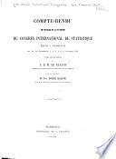 Compte-rendu des travaux de la vie session du Congrès international de statistique réuni à Florence les 29, 30 septembre
