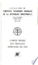 Compte rendu des travaux effectués