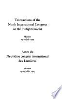 Compte Rendu Du ... Congrès International Sur Le Siècle Des Lumiéres