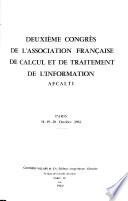 Compte rendu du deuxième congrès, Paris, 18-19-20 octobre 1961