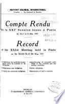 Compte rendu