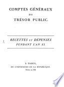 Comptes généraux du Trésor Public
