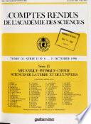 Comptes rendus de l'Académie des sciences