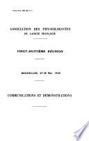 Comptes rendus de la réunion