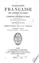 Comptes rendus de la ... session