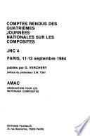 Comptes rendus des Quatrièmes Journées nationales sur les composites