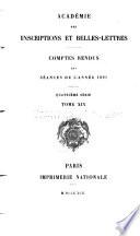 Comptes rendus des séances - Académie des inscriptions & belles-lettres