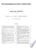 Comptes rendus des séances de l'Académie des sciences