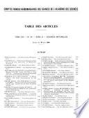 Comptes rendus des séances de l'Académie des sciences