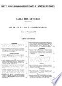 Comptes rendus des séances de l'Académie des sciences