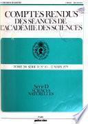 Comptes rendus des séances de l'Académie des sciences