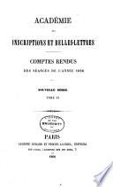 Comptes rendus des séances de l'année ...
