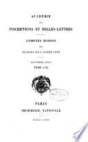 Comptes rendus des séances de l'année ...