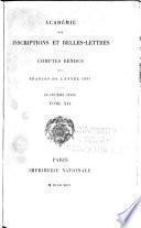 Comptes rendus des séances de l'année ...