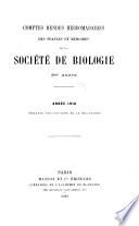 Comptes rendus des séances de la Société de biologie et de ses filiales et associées