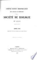 Comptes rendus des séances de la Société de biologie
