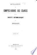 Comptes-rendus des séances de la Société entomologique de Belgique