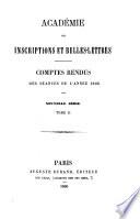 Comptes rendus des séances