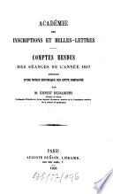 Comptes rendus des séances