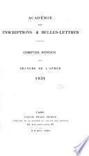 Comptes rendus des séances