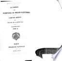Comptes rendus des séances