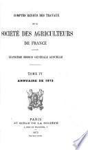 Comptes rendus des travaux de la Société des agriculteurs de France