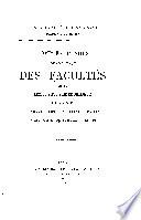 Comptes rendus des travaux des facultés et de l'École supérieure de pharmacie