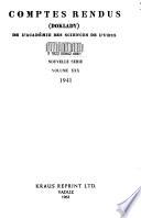 Comptes Rendus (Doklady) de L'Académie Des Sciences de L'URSS.