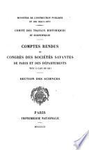 Comptes rendus du Congrès des sociétés savantes de Paris et des départements