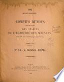Comptes rendus hebdomadaires des séances de l'Académie des Sciences
