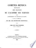 Comptes rendus hebdomadaires des séances de l'Académie des sciences