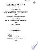Comptes rendus hebdomadaires des séances de l'Académie des sciences