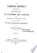 Comptes rendus hebdomadaires des séances de l'Académie des sciences